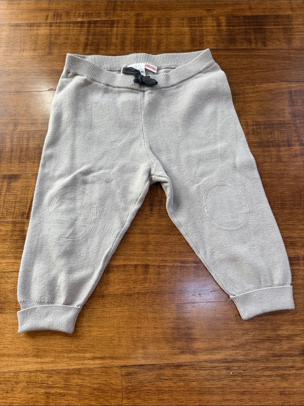 Zara Kids Cozy Knit Jogger Pants - Beige